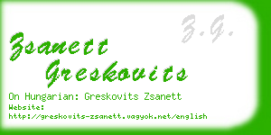 zsanett greskovits business card